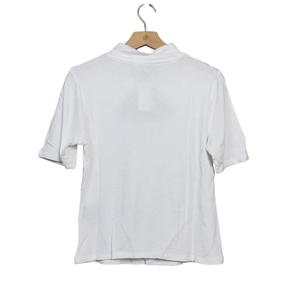 Walter Baker Womens Large Shelby Cut Out Top in White NEW - Picture 3 of 11